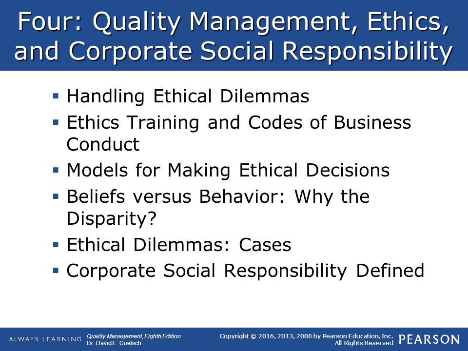 Business Ethics and Corporate Social Responsibility: Home